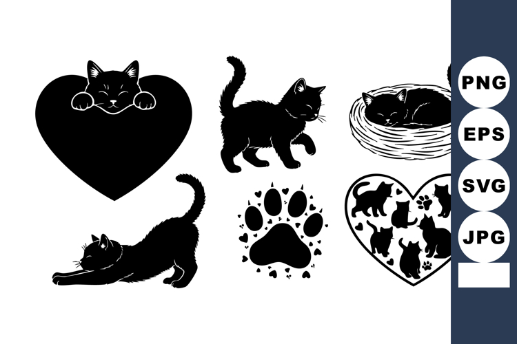 Cat Silhouettes Image 24