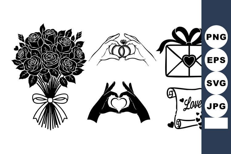 Black Rose Silhouette Image 19