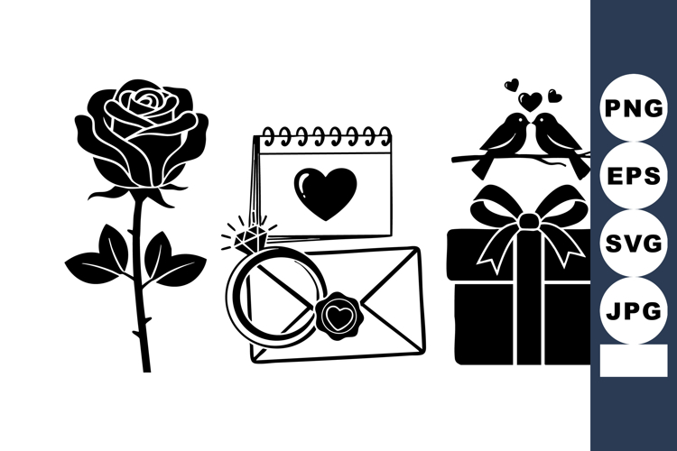 Black Rose Silhouette Image 8