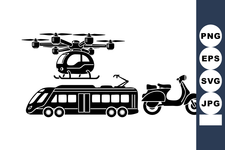 Drone Silhouette Image 3