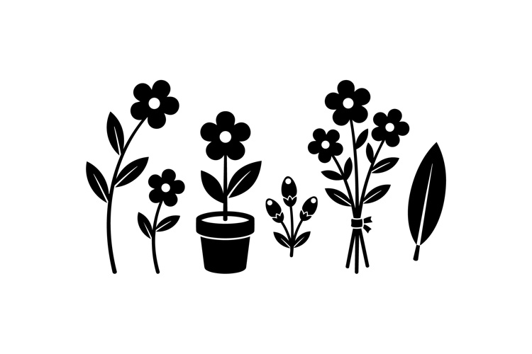 Hand Drawn Floral SVG For Crafts
