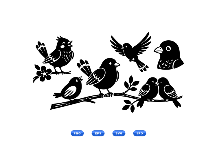 Hand Drawn Bird SVG For Crafts And Decor
