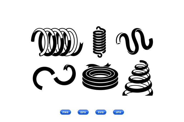 Hand Drawn Ribbon And Spiral SVG For Crafts