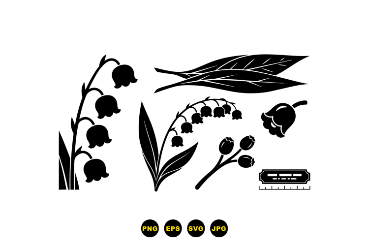 Hand Drawn Lily Of The Valley SVG For Invitations