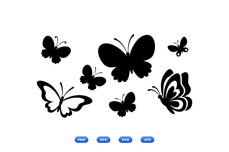 Hand Drawn Butterfly Clipart For Wedding Invites
