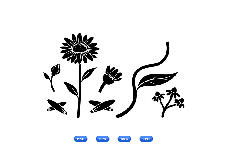 Flower Silhouette Image 23