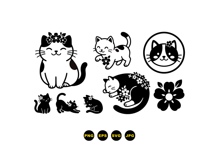 Cute Cat Clipart Image 17