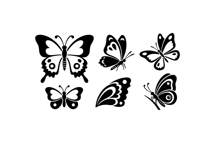 Silhouette Butterfly Svg Image 3