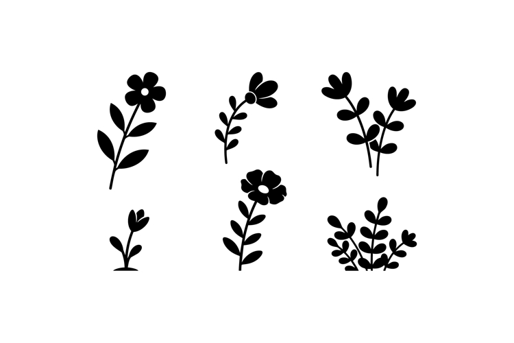 Hand Drawn Floral SVG For Crafts