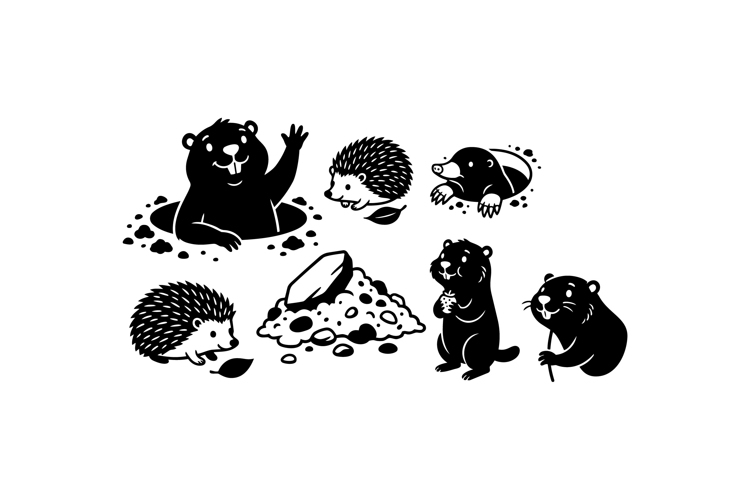 Hand Black And White Clipart Image 13