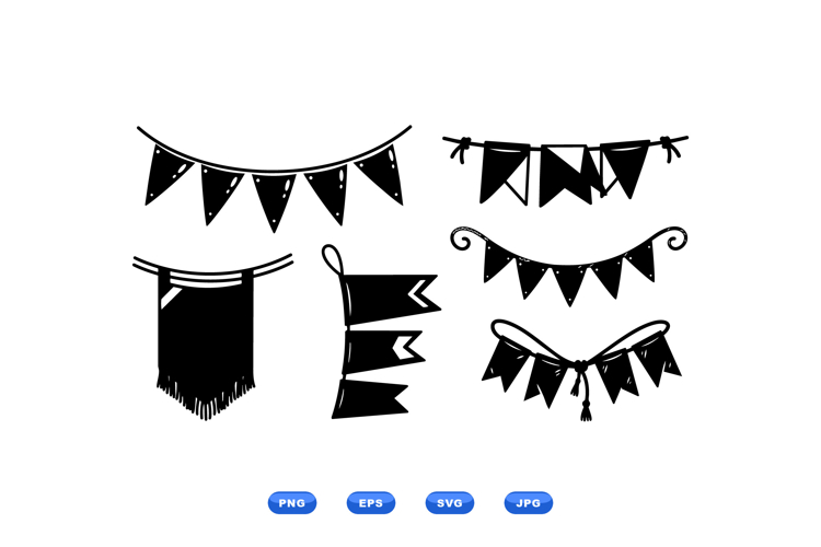 Hand Drawn Flag Clipart For Party Invitations