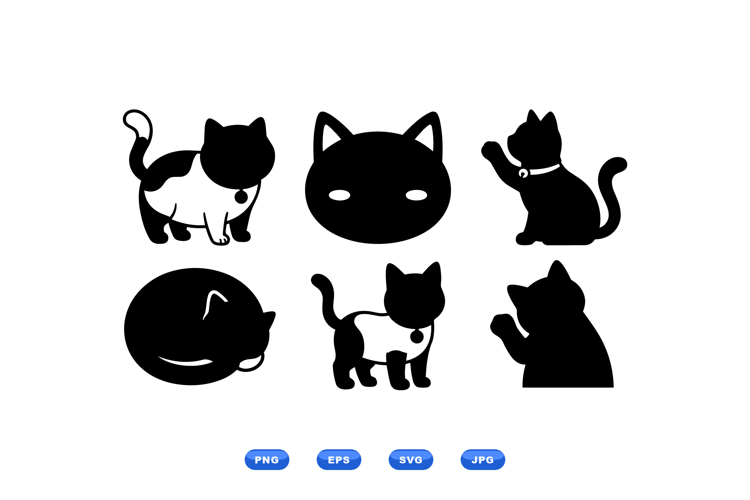Cat silhouette svgs Image 5