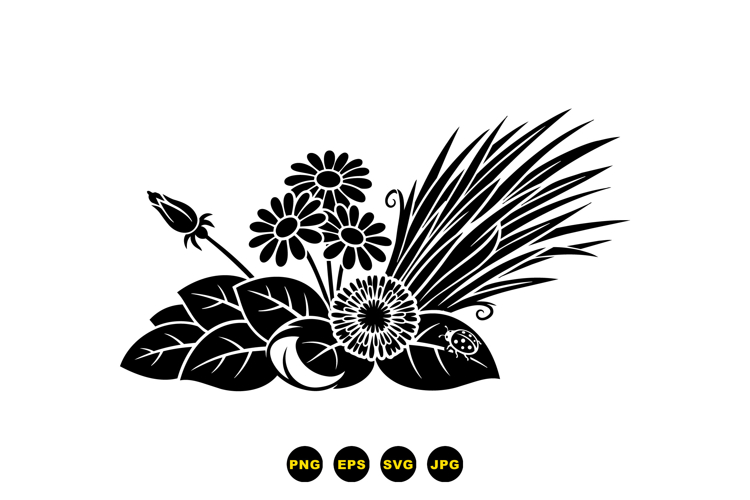 Flower Garden Clipart Image 24