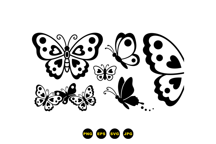 Hand Drawn Butterfly SVG For Crafts