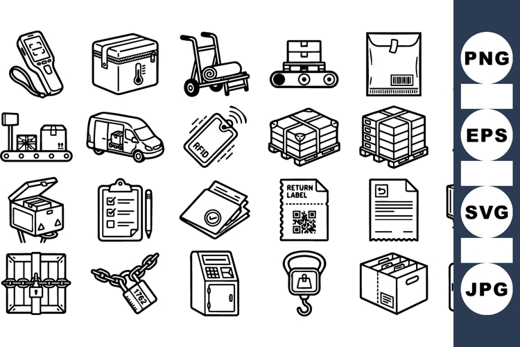 Shipping And Logistics Icon Pack For Businesses