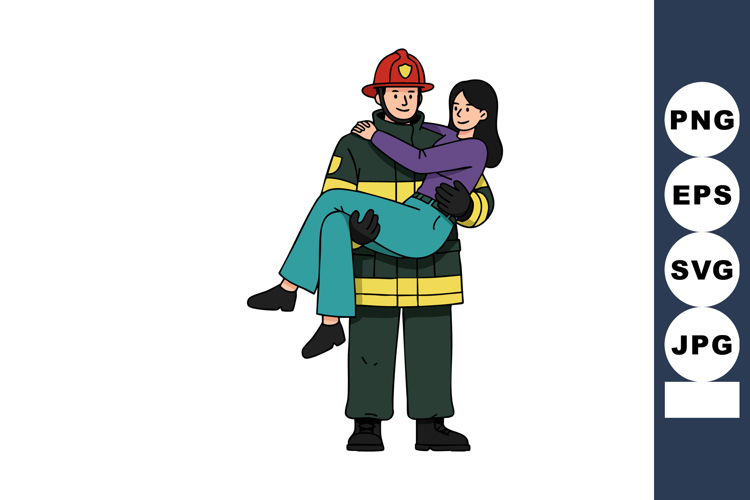 Firefighter Clipart Image 7