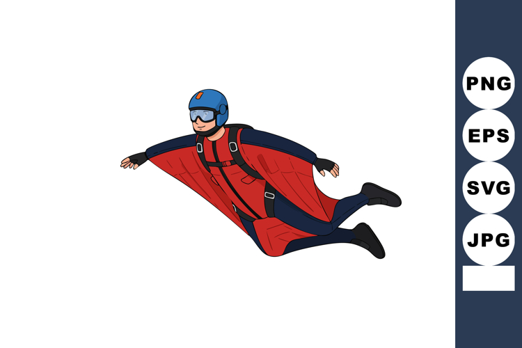 Skydiving Clipart Image 17