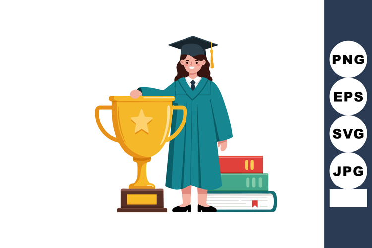 Cap And Gown Clipart