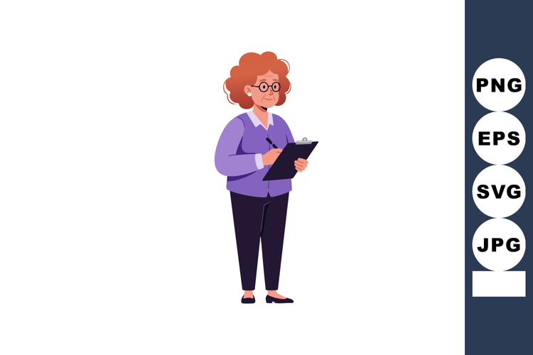 Curly Hair Clipart Image 13