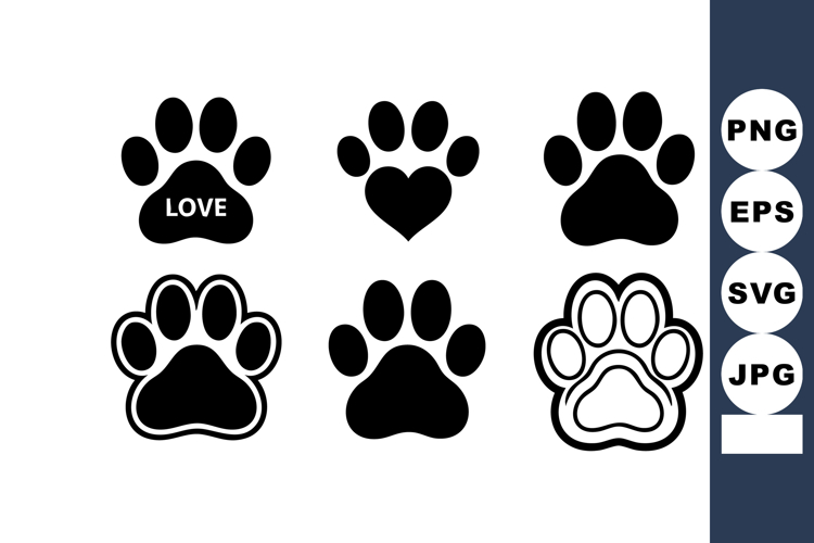 Paw Print Vector Image 6