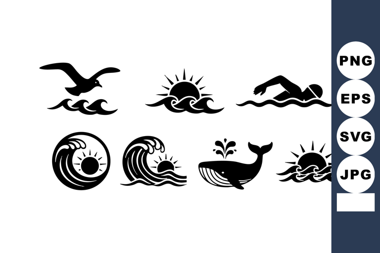 Swimmer Silhouette Image 9