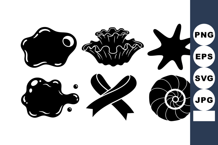 Sea Creatures Silhouette Image 4