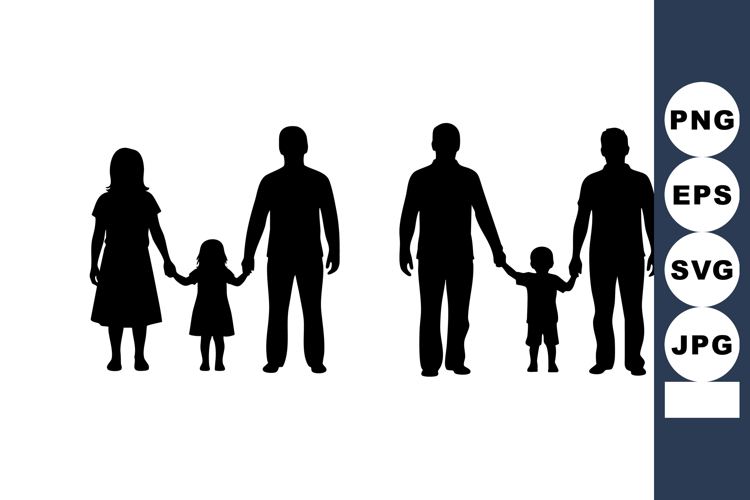 Holding Hands Silhouette Image 10