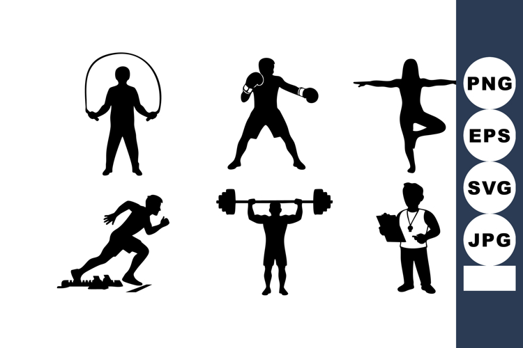 Athlete Silhouette Image 5