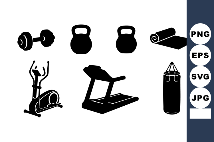 Dumbbell Silhouette Image 8