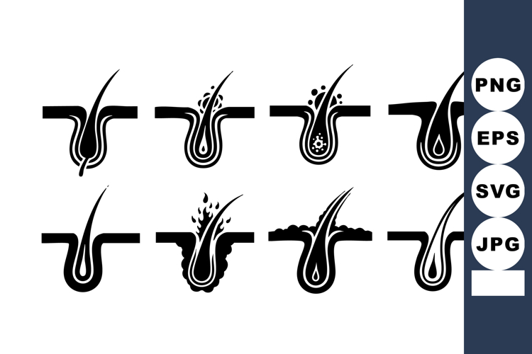 Hair Vector Image 15