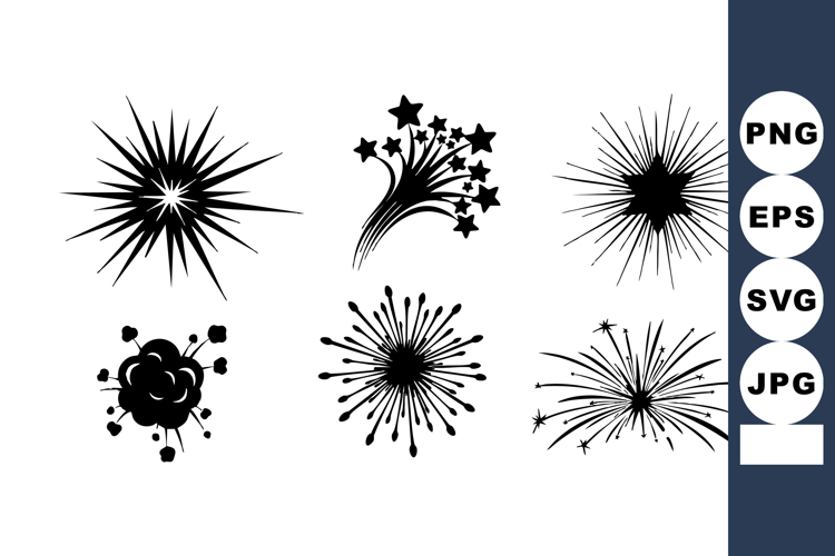 Fireworks Vector Image 11