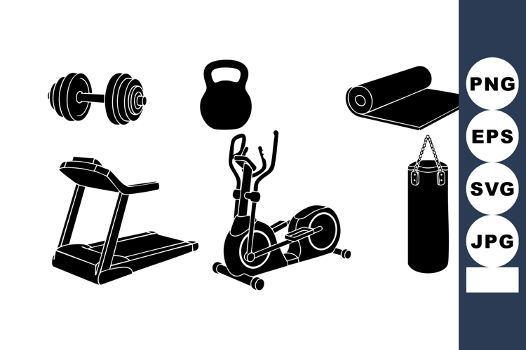 Dumbbell Silhouette Image 7