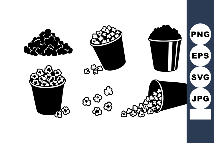 Popcorn Vector Image 3