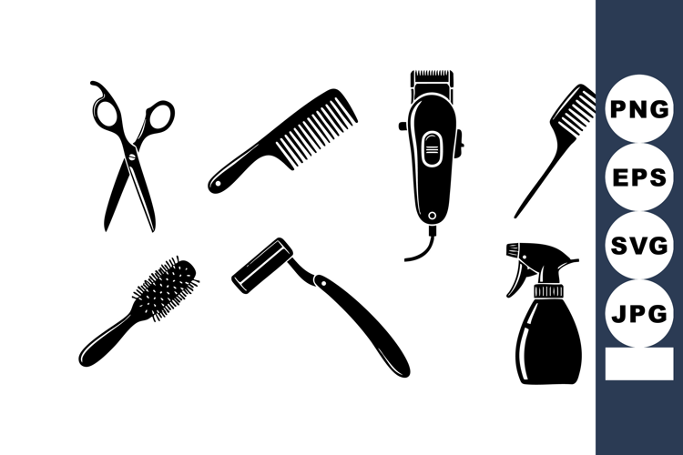 Hairdressing Tools Scissors Comb Clipper Brush Spray
