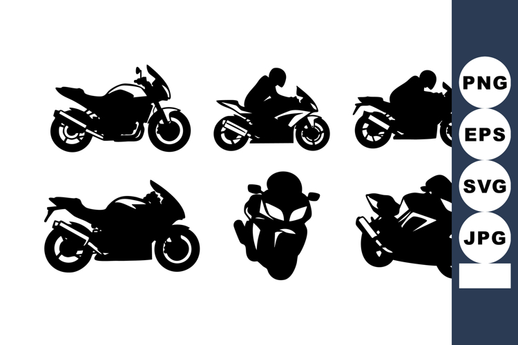Motorcycle Silhouette Image 10