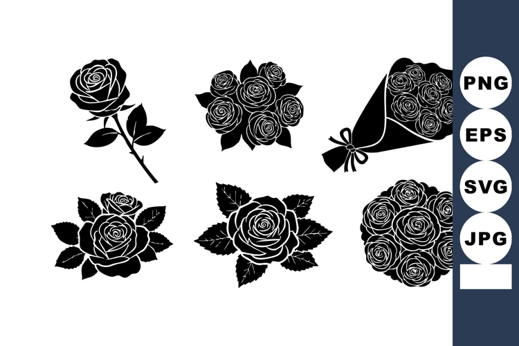 Black Rose Silhouette Image 3
