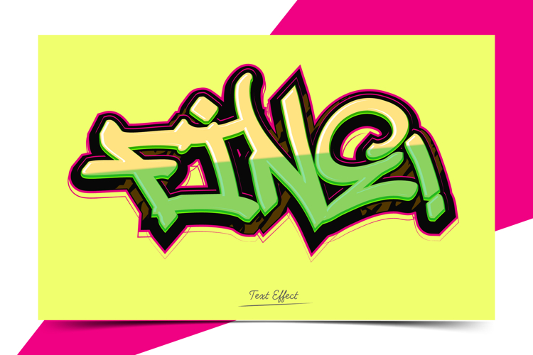 Graffiti Art Style Text Effects Editable