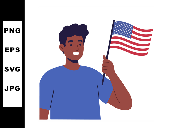 American Flag Clipart Image 5