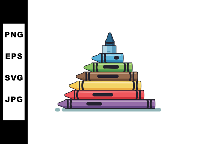 Blue Crayon Clipart Image 17