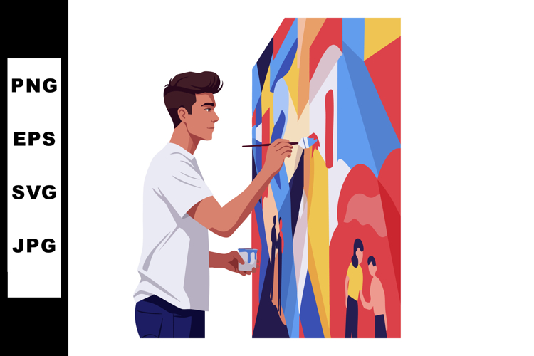 Painter Clipart Image 9