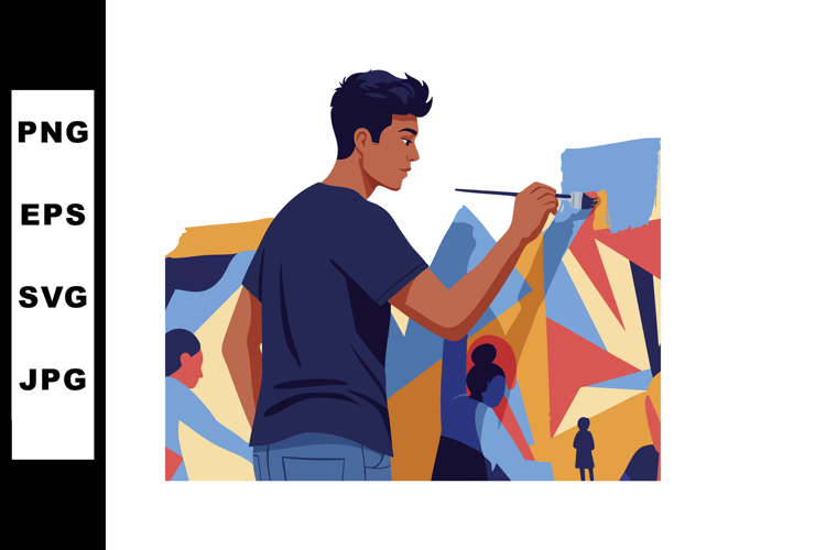 Painter Clipart Image 8