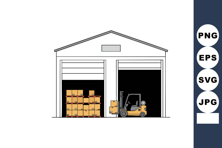 Forklift Clipart Image 7