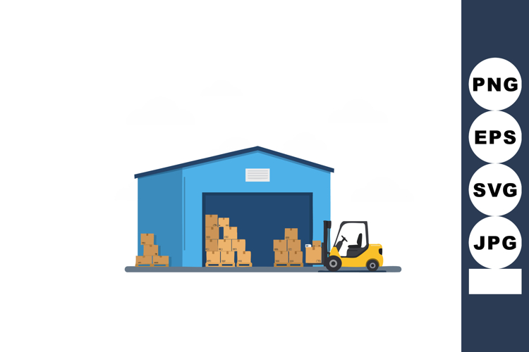 Forklift Clipart Image 6