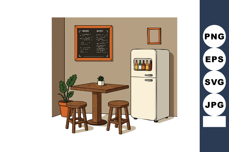 Refrigerator Clipart Image 13
