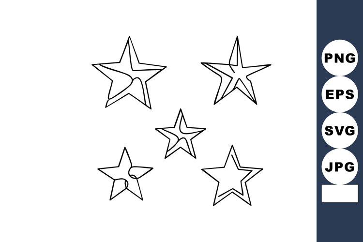 Star Outline Clipart Image 11