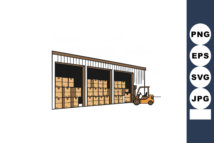 Forklift Clipart Image 9