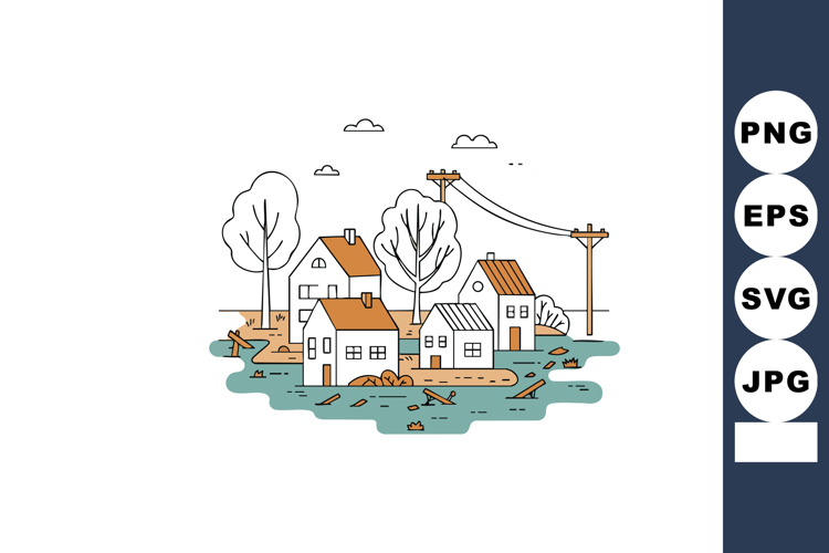 Village Clipart Image 5