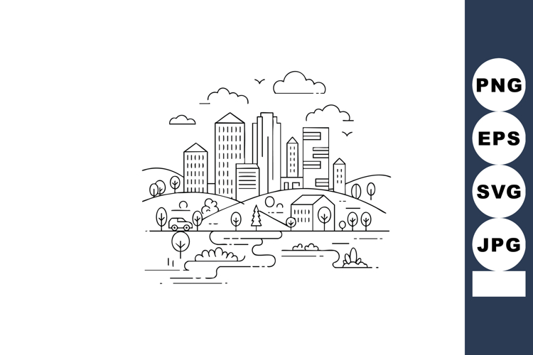 Skyline Clipart Image 20