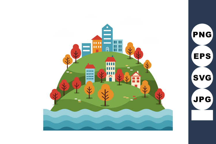 Town Clipart Image 5