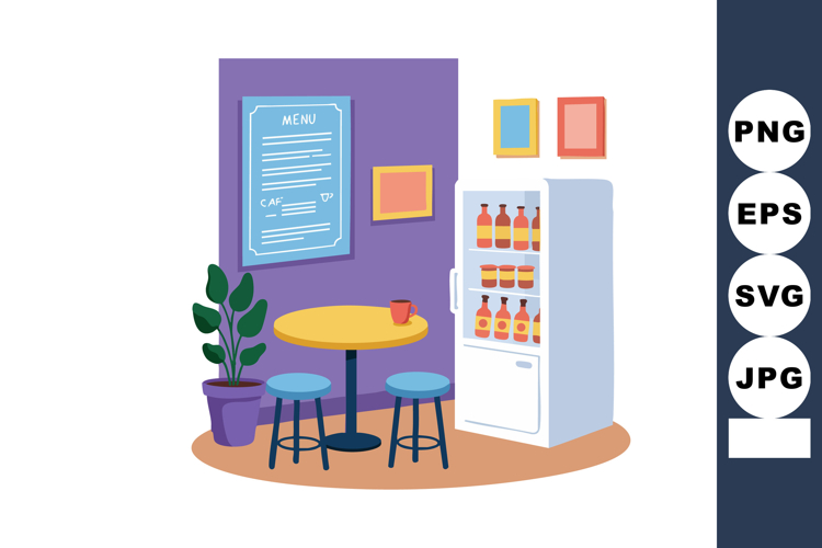 Refrigerator Clipart Image 9